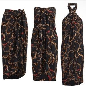 NWT Walter Baker Paradise Ibiza Chain Sarong O/S